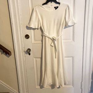 White DKNY dress